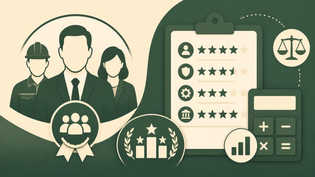 شرایط پرسنل امتیازآور و نحوه محاسبه امتیازات در رتبهبندی شرکتهای پیمانکاری